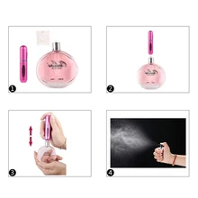 Флакон для духов атомайзер для духов автомайзер для парфюма с распылителем распылитель 5 мл многоразове Атомайзеры Портативный Пластик алюминиевый баллончик для распылителя для путешествий пустой наполнитель