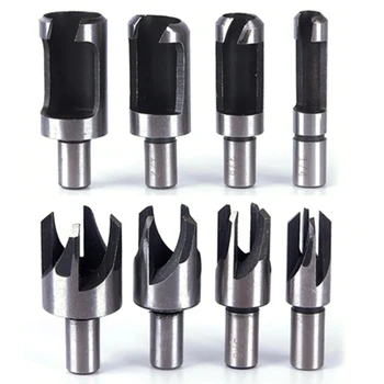 

KSOL 8Pcs Woodworking hole saw fight hole Drill Bit Kit