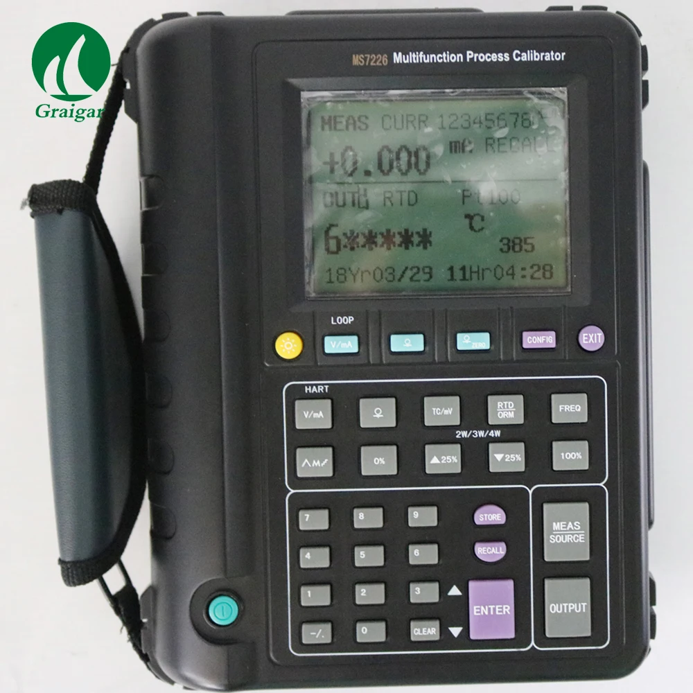 Многофункциональный калибратор RTD и термопары постоянного тока и измерения напряжения постоянного тока MS7226