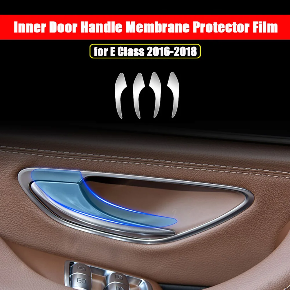 Для Mercedes Benz E Class W213 Автомобильный Центр управления Кнопка переменного тока экран мышь дверная Чаша Ручка защитная пленка наклейка - Название цвета: 4