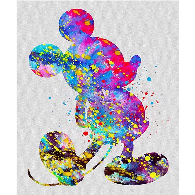 

5D DIY Diamond Painting Cartoon Cross Stitch Home Decor Full Resin Mosaic Color Mickey Diamond Embroidery Room Decor
