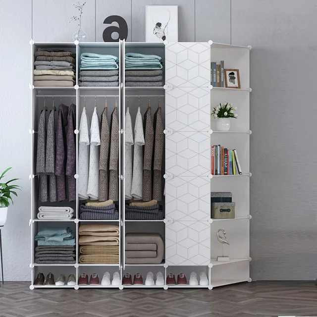 Geometric Modern Bedroom Wardrobe Skirt Dress Pant Clothing Storage Geometric Modern Bedroom Wardrobe Skirt Dress Pant Clothing Storage Cabinet Shoe Racks Corridor Entryway Locker Home Furniture