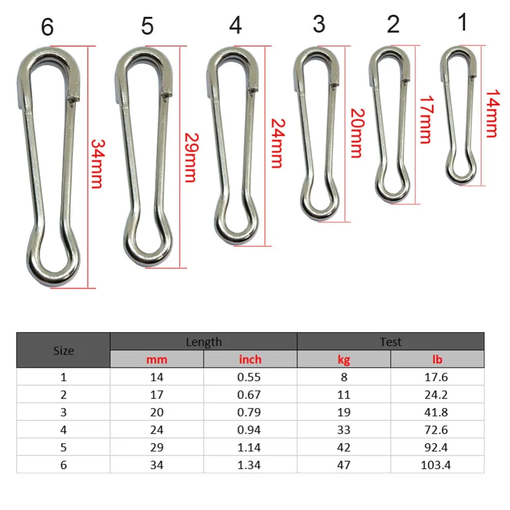 20 штук рыболовные Вертлюги карабин Hawaii Snap#1-#6 Hooklink рыболовный разъем Фидер Карп рыболовные снасти аксессуары