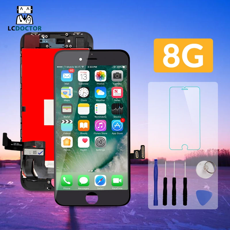 1 Piece For AAA IPhone 8 8 Plus Lcd Display For LCD IPhone 8 Touch Screen Digitizer Assembly 