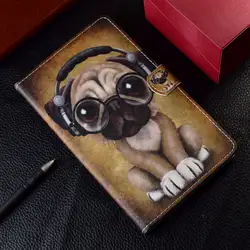 Misolocat Tablet чехол для Amazon Kindle Fire HD 10 2017 флип-чехол чехол со стойкой из искусственной кожи Коке Капа мультфильм Кот Собака