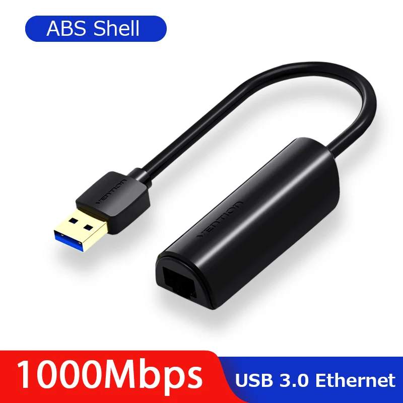 Vention USB 3,0 концентратор высокоскоростной USB3.0 к RJ45 Ethernet адаптер USB разветвитель 1000 Мбит/с сетевая карта для Macbook ноутбука ПК планшета - Цвет: CEHBB