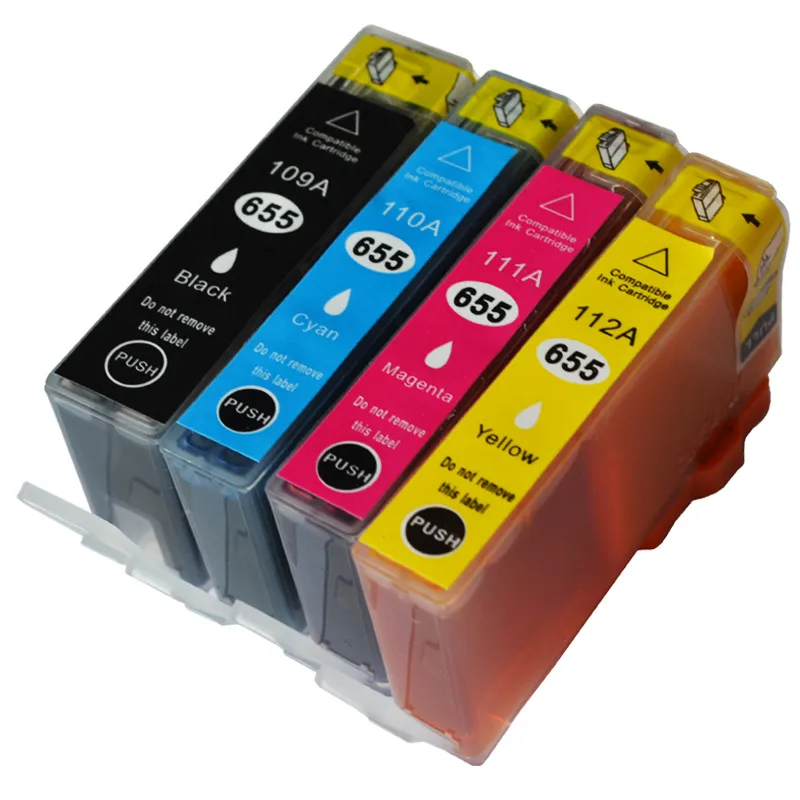 Cartucho de tinta hisiant Cartuchos de tinta para hp 655 3BK 1C 1M 1Y para hp  Deskjet ink Advantage 3525/4615/4625/5525/6520/6525|ink cartridge|printers  ink cartridgesink cartridge for hp - AliExpress