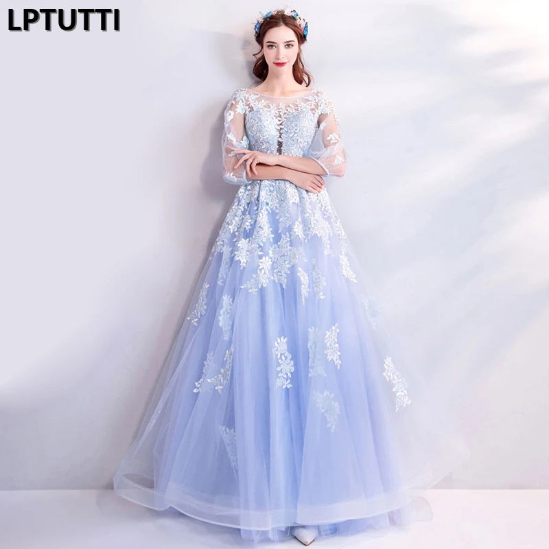 

LPTUTTI Crystal Embroidery New For Women Elegant Date Ceremony Party Prom Gown Formal Gala Events Luxury Long Evening Dress