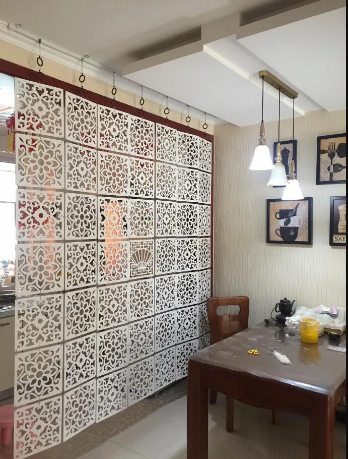 

4PCS/LOT 29CMX29CM Room Divider Biombo Room Partition Wall Folding Screen Curtain Hanging Screen Partition