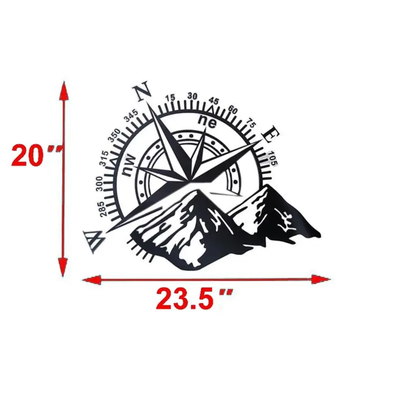 Внедорожный компас автомобиля стикер Роза навигации Виниловая Наклейка для автомобиля грузовик