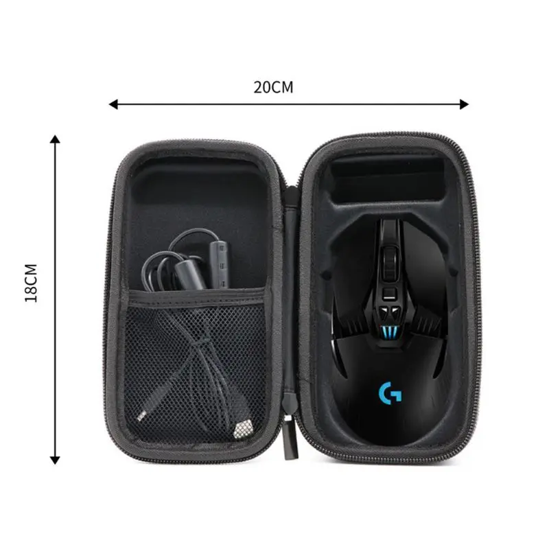 

Storage Bag Carrying Box Wireless Mouse Case Organizer Cover Pouch Hard Shell Waterproof Shockproof Travel for Logitech G903 G90