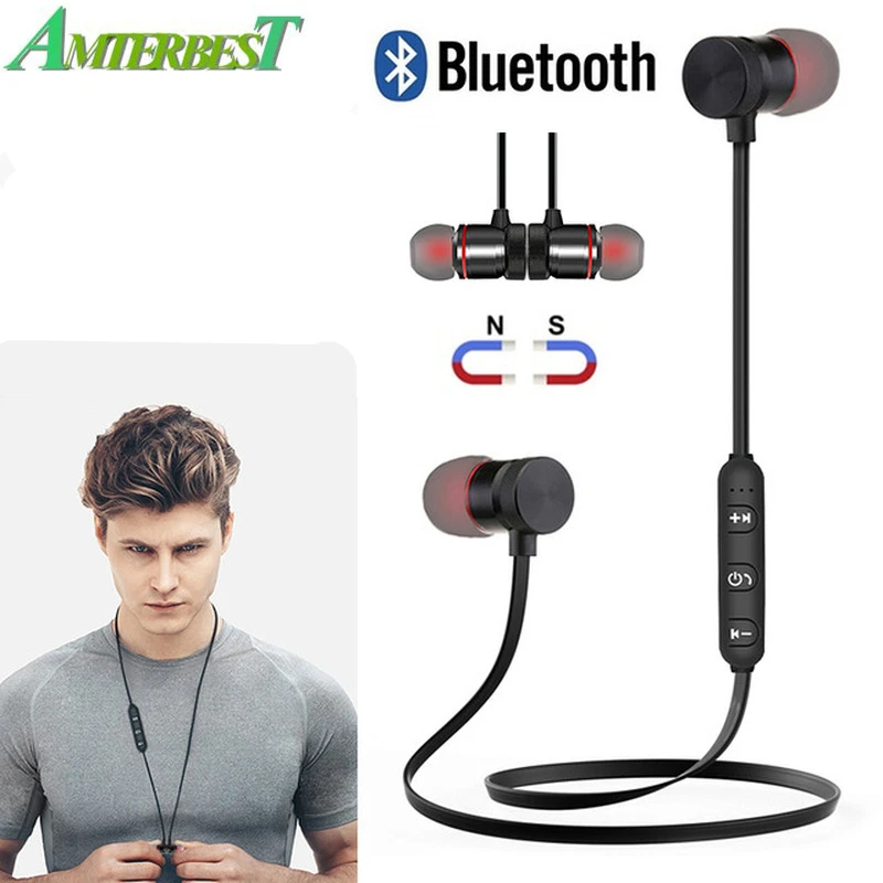 

AMTERBEST Sport Running Bluetooth Earphone Headset Wireless Bluetooth Headphone Earpiece With Mic Stereo Earbuds For iPhone