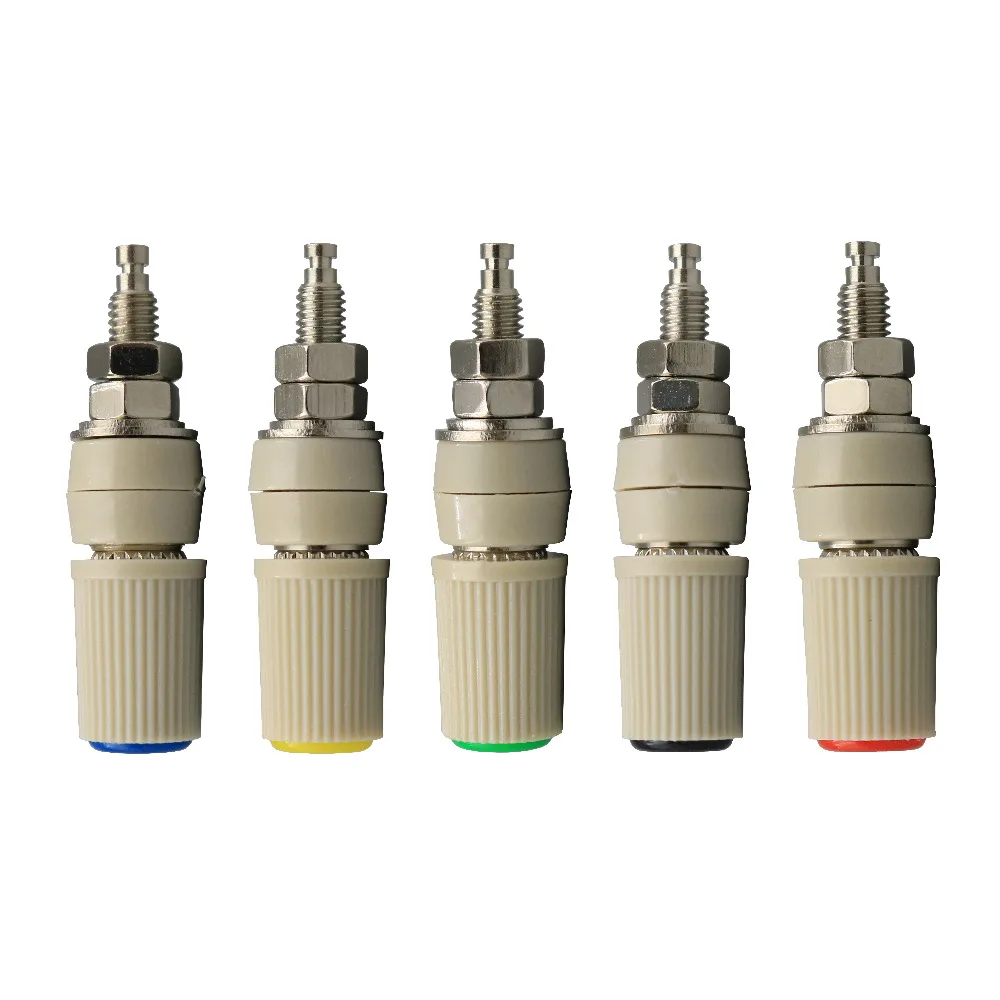 

10Pcs M5 High Current Test Binding Post With 4mm Female Banana Jack