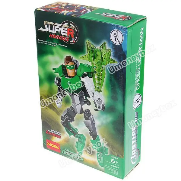 6002 Alliance Superhero Green Lantern Man Assembly Building Block Toy Gift 