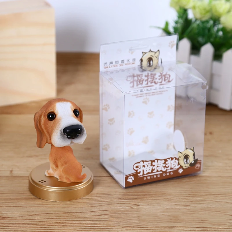 New Cute Nodding Dog Perfume Ornament Car Dashboard Decor Air Freshener Diffuser New