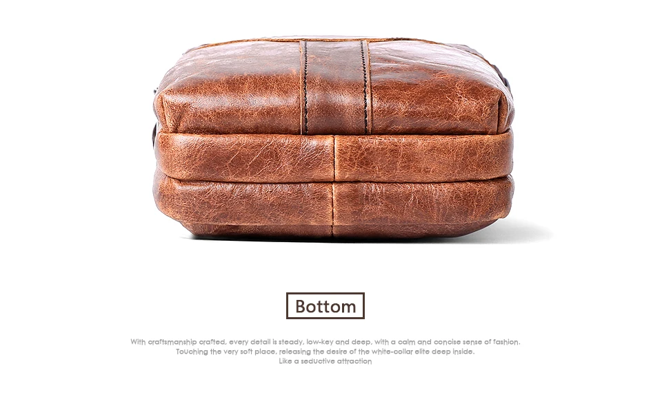 Messenger Bag Men Waist Pack Genuine Leather Men's Shoulder Crossbody Bags For Men Belt Bag (14)