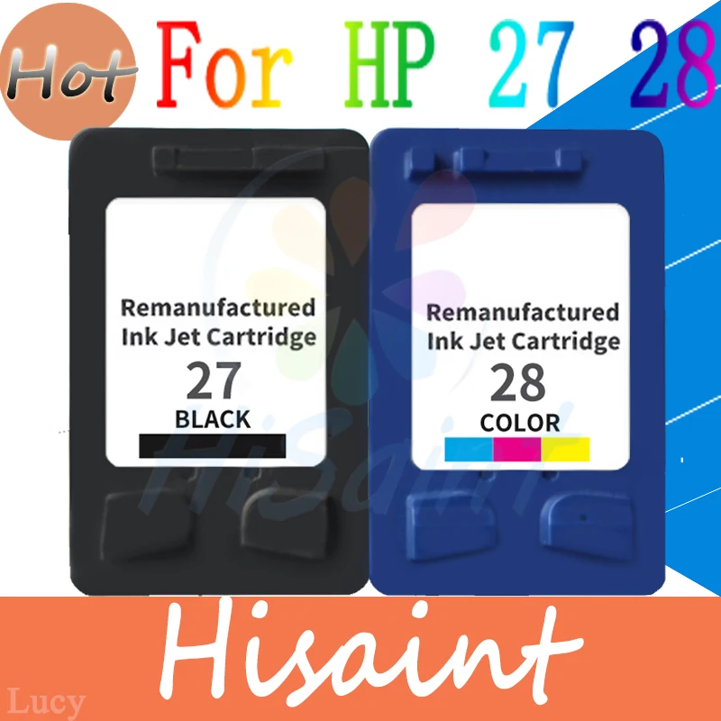 Чернильные картриджи hisaint для hp 27 28 Deskjet 3650 в 3651 3740 OfficeJet 4110 Модель Струйного