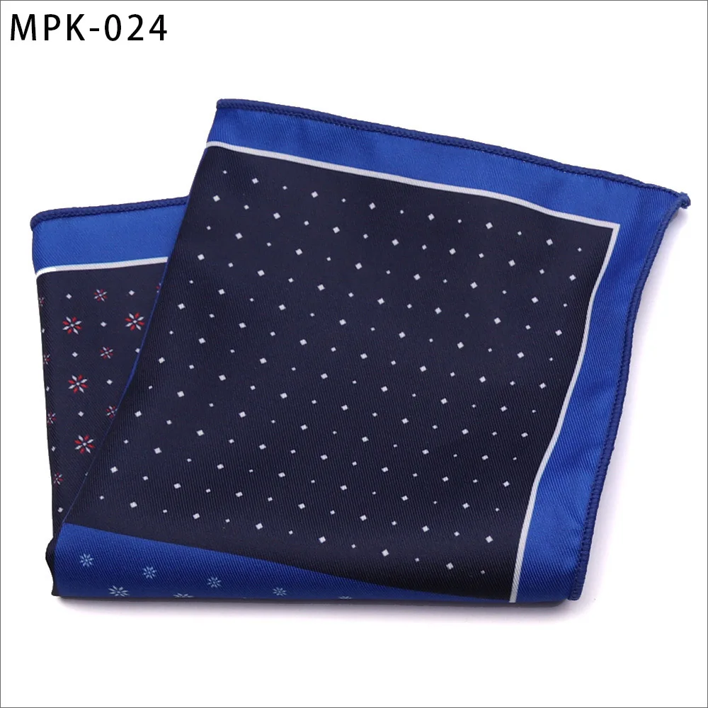 MPK-24 Новинка, модный мужской платок, карманный, квадратный, популярный, 25X25 см, большой, мужской, с узором пейсли, в горошек, нагрудные Платки для свадьбы, мужской костюм - Цвет: MPK-24