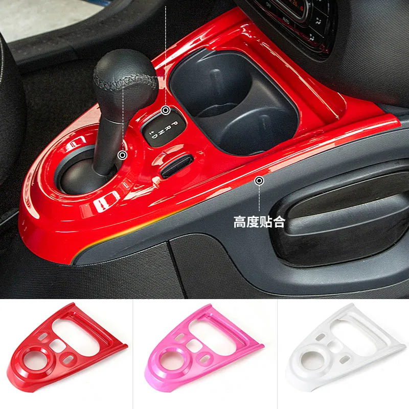 

Auto Car center Console decoration frame For Mercedes Smart 453 Fortwo Forfour ABS material Gear Shift Panel sticker Modificati