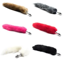 Новая Любовь Кабеля Fox Butt Anal Plug Сексуальная Романтика Секс Игрушки смешные Игры Для Взрослых Продукты Секса Нержавеющей Стали Металл Anal Plug Для WomenO2