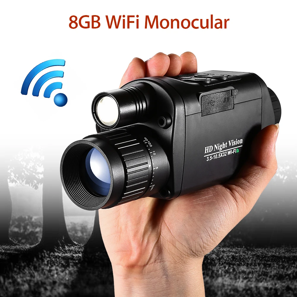 

BOBLOV 5X32 Digital Infrared Night Vision Goggle Monocular 200m Range Video DVR Image for Hunting Camera Device