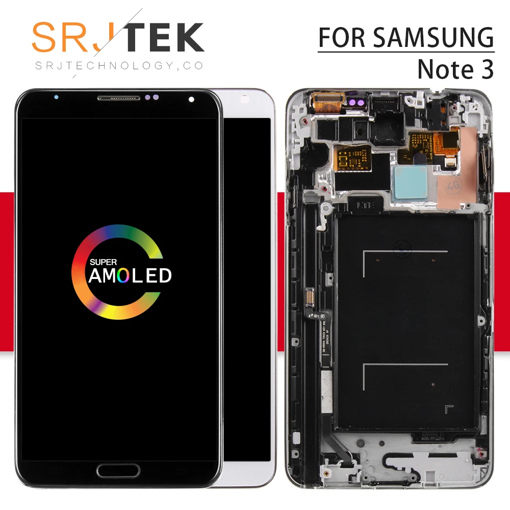 

AMOLED/OLED/IPS Screen For Samsung Galaxy Note 3 Display N9005 LCD Touch Digitizer Sensor Glass Frame N9005 Screen N9005 Display