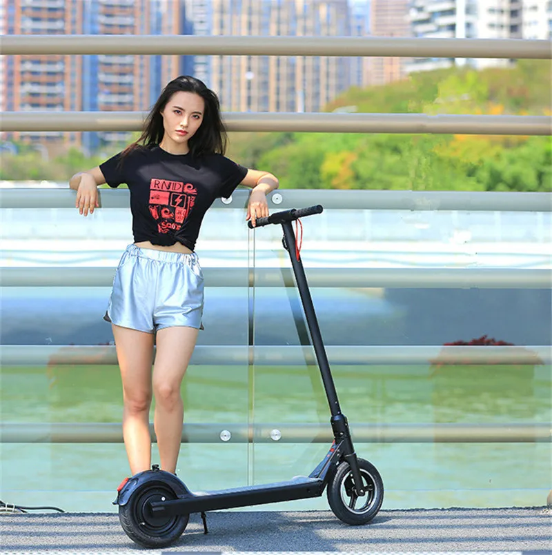 Daibot Folding Kick Scooter Two Wheel Electric Scooters Foot Control Acceleration Samsung Cell Battery Electric Scooters Adults  (4)