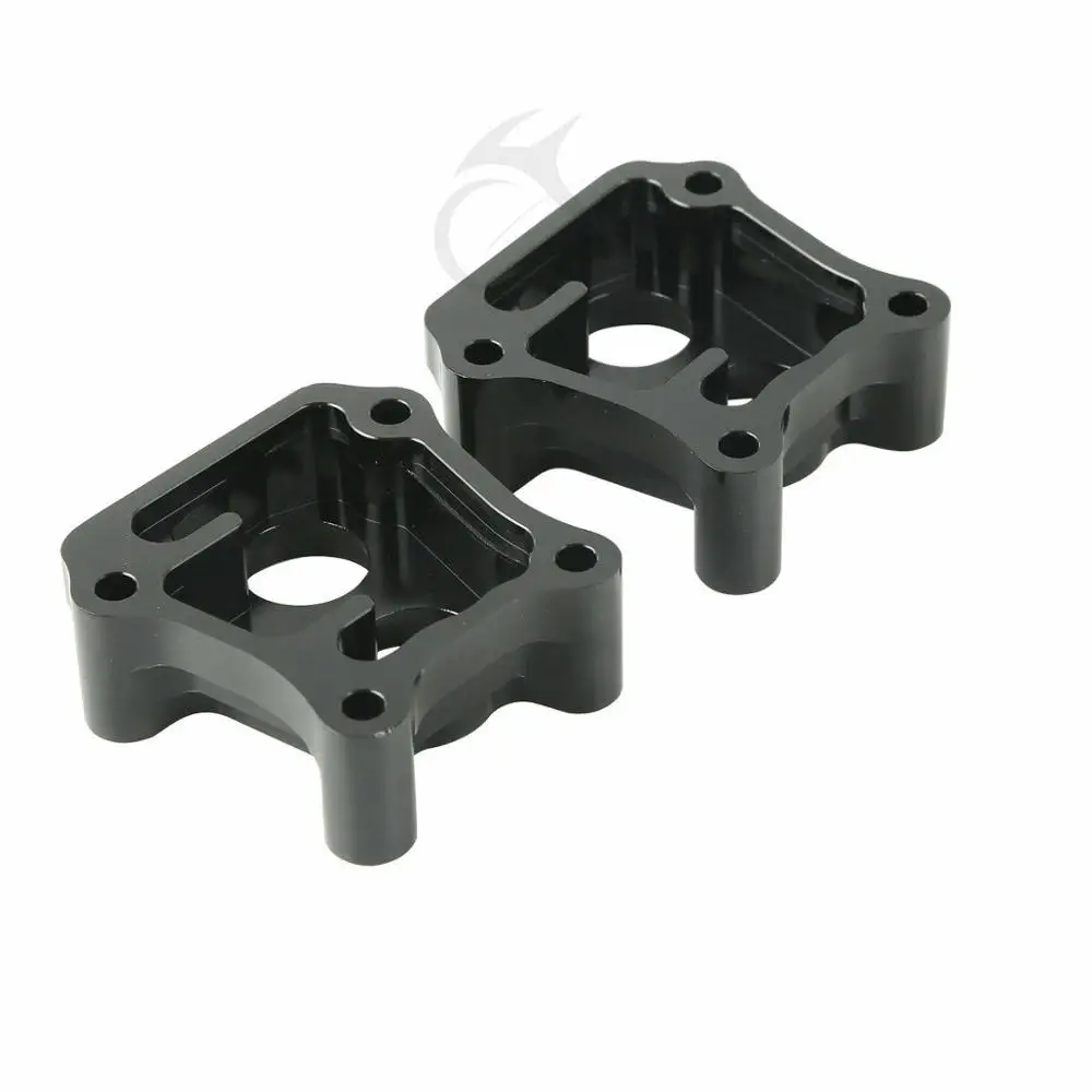  Aluminum Black Front Rear Pushrod & Lifter Cover For Harley Electra Glide Bob Twin Cam Fatboy 1999-