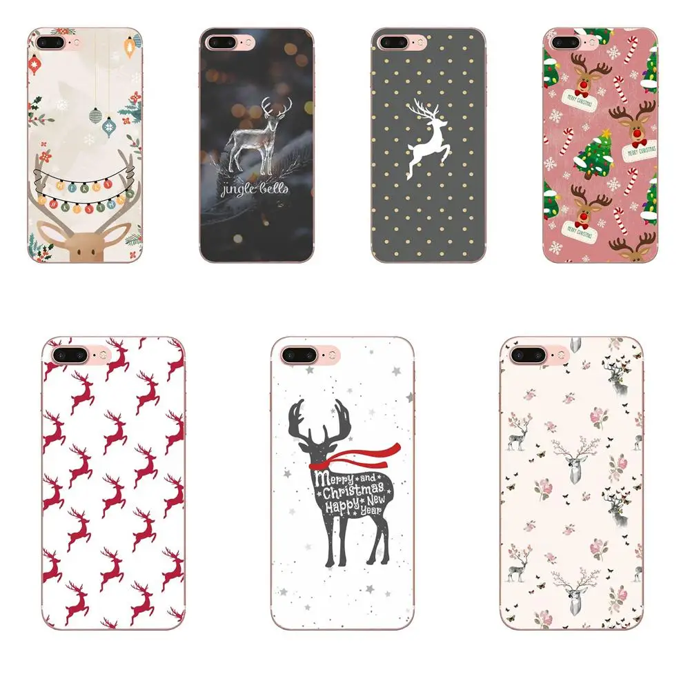 

Beautiful Animal Christmas Deer Shell For Xiaomi Redmi Note 2 3 3S 4 4A 4X 5 5A 6 6A Pro Plus