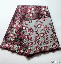 Tulle Embroidered Net Lace African French Laces Fabrics 2019 High Quality Nigerian French Net Lace With stone 610