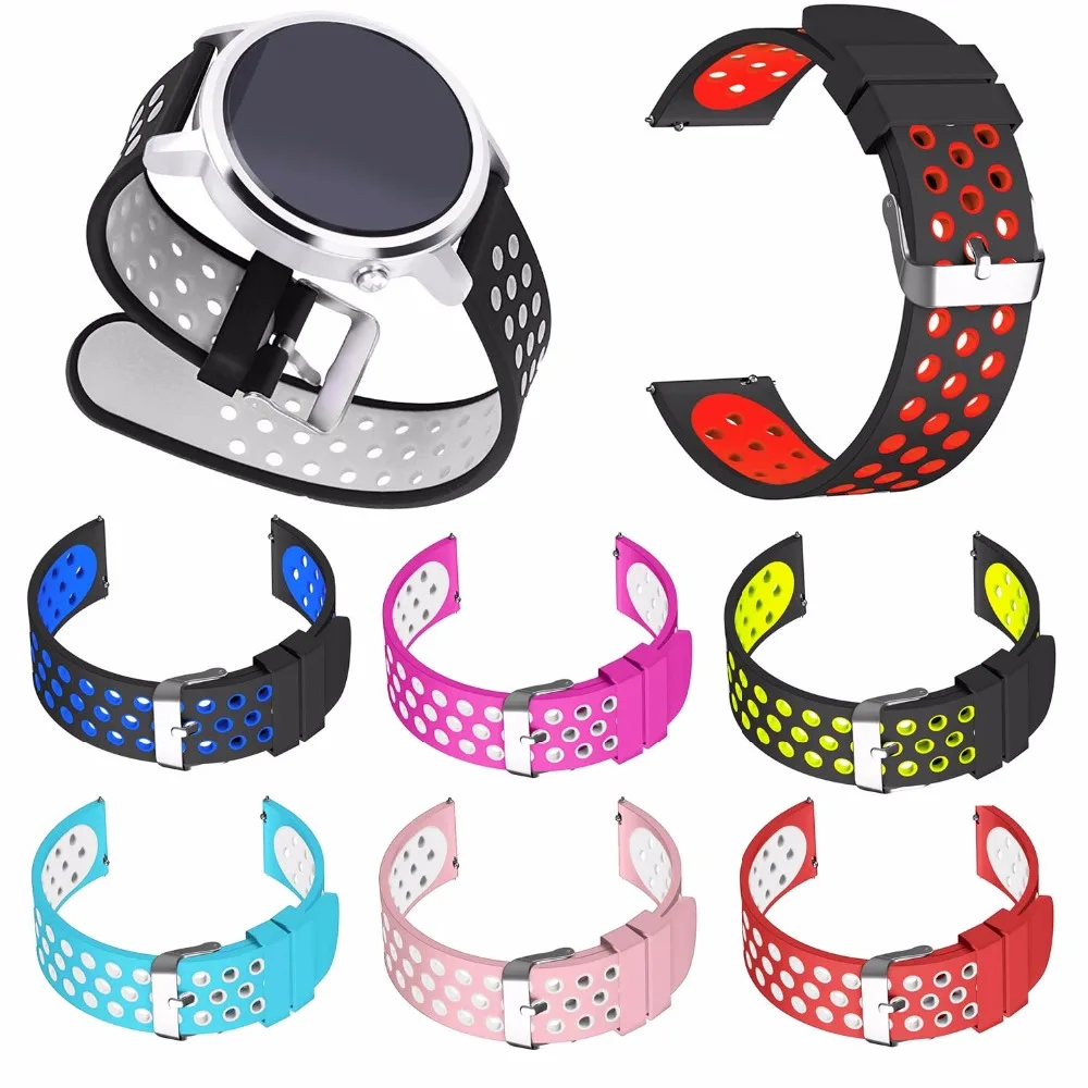 

20mm Sport Silicone Bracelet for Huawei Watch 2 Sport Band for Huawei Watch Strap 1st 18mm Wristband Metal Buckle Belt
