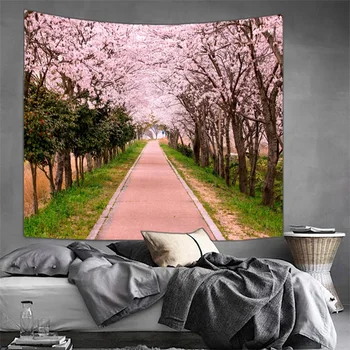

Tapestry gpsychedelic Wall Hanging Green Tree Tapestry Landscape Tapzi For Home Deco Wall Decor Large Size Cheap Hippie