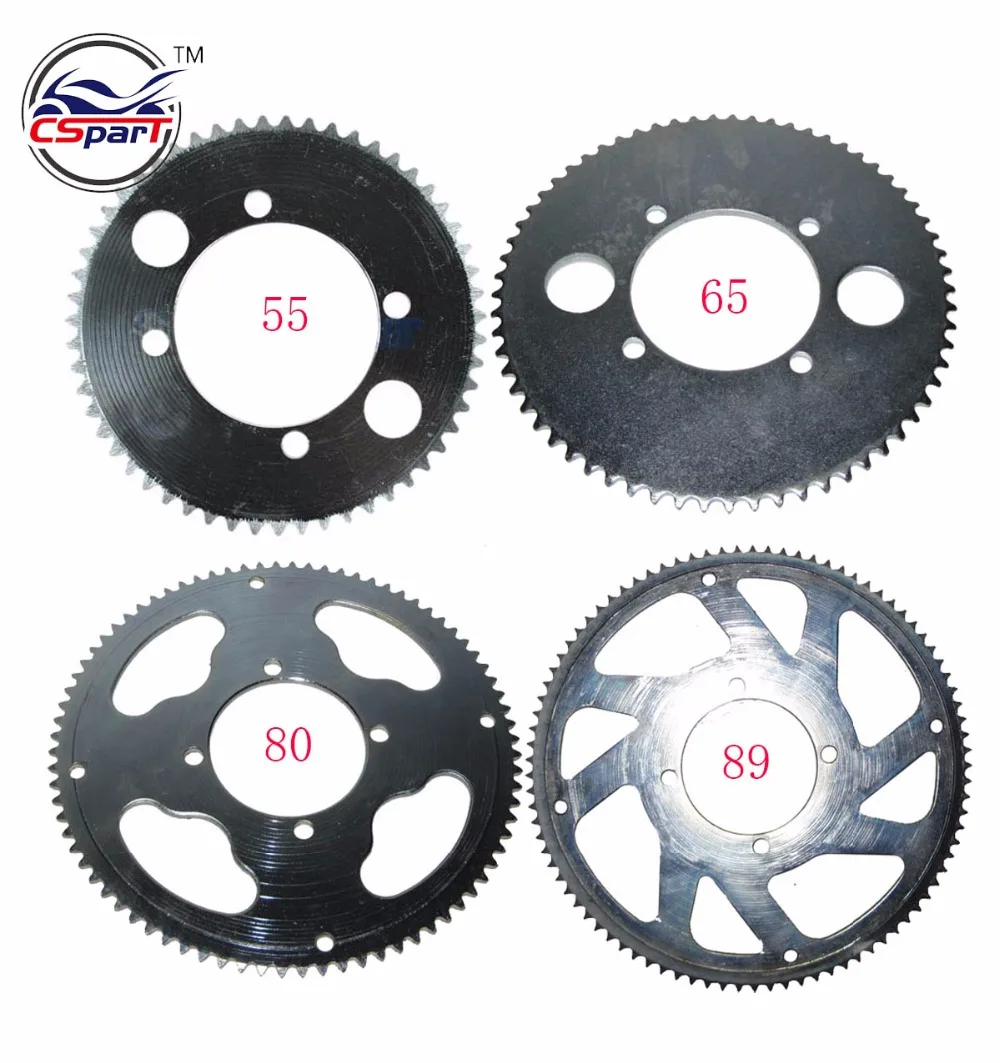 Задняя звездочка для бритвы 55 65 80 89 зубьев 55T 65T 80T T 25H 54 мм EVO X Treme IZIP E газовый скутер