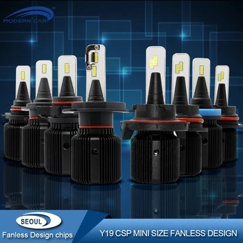 

MODERN CAR H7 H4 LED Headlight bulbs Mini Size 72W CSP 6000K White Headlights 9005 9006 Hi/lo 12V 24V Car Light Bulb Headlamps