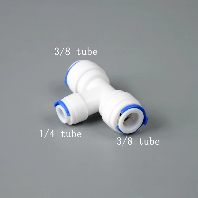Quick Connector for Drinking Water and RO Filter Systems, 1/4 OD PE Tube