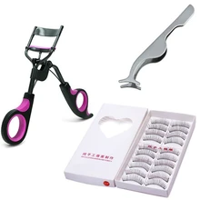 10 пар Накладные ресницы брови+ накладные ресницы СПИД клипа+ Curl бигуди комплект составляют Инструменты yy-0267