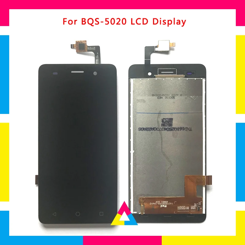 

DHL 5pcs/lot High Quality LCD Display Screen With Touch Screen Digitizer Assembly For BQ BQS-5020 BQS 5020 Replacement