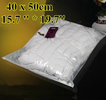 

Free Shipping 50pcs/lot 40cm*50cm*120mic Transparent Plastic Bag,Christmas Clothing Bags,Plastic Zipper Bag,Resealable Bag