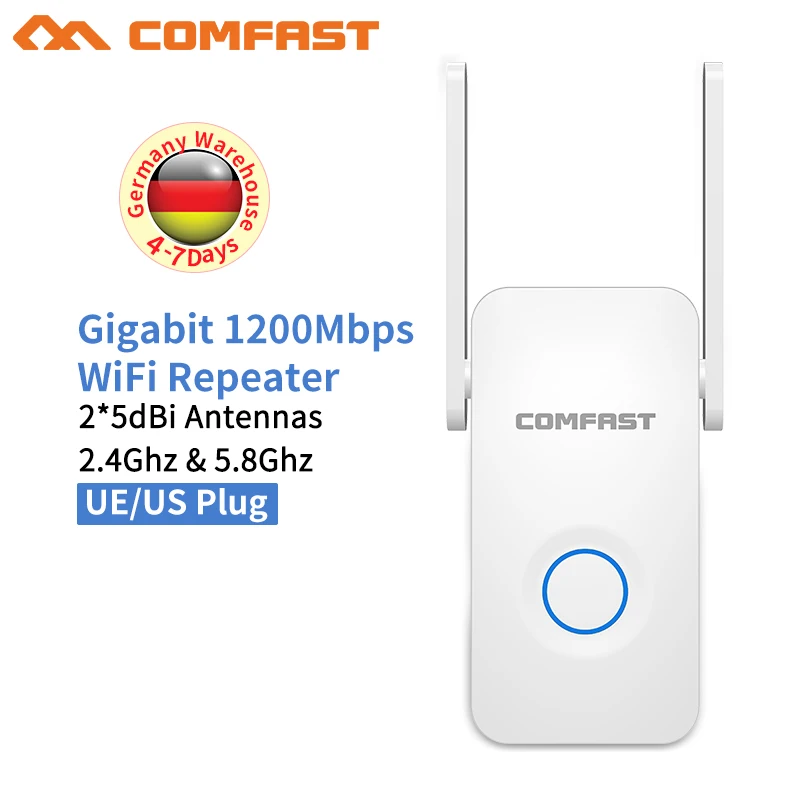 

1200Mbps 5G wifi extender repeater Roteador Wireless Dual Band Wifi Repeater Wifi Extender Signal Amplifier For Enterprise
