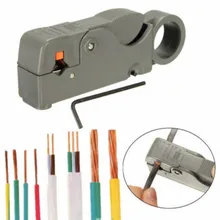 Multifunctional Automatic Network Stripping Knife Wire Stripper Network Stripping Tool Coaxial Cable Stripping Pliers ratchet wheel type stripper cable knife pg 5 cable stripper for 25mm comm pvc lv cable stripping tool cable stripping knife