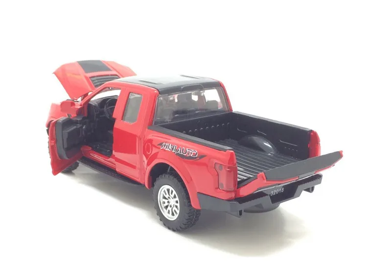 Мини-Игрушечный Грузовик 1:32 модель игрушечного автомобиля для Ford F150 Raptor звуковой светильник автомобиль детские игрушки