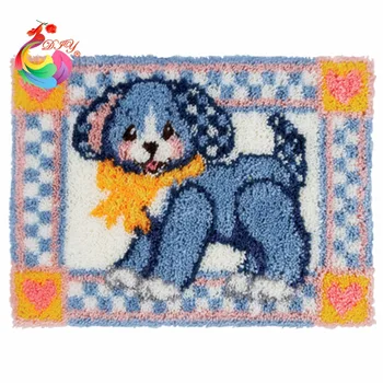 

Animal set of crochet hooks tool kit in a suitcas 52X38CM knitting tools Handmade carpet cross stitch thread embroidery kits