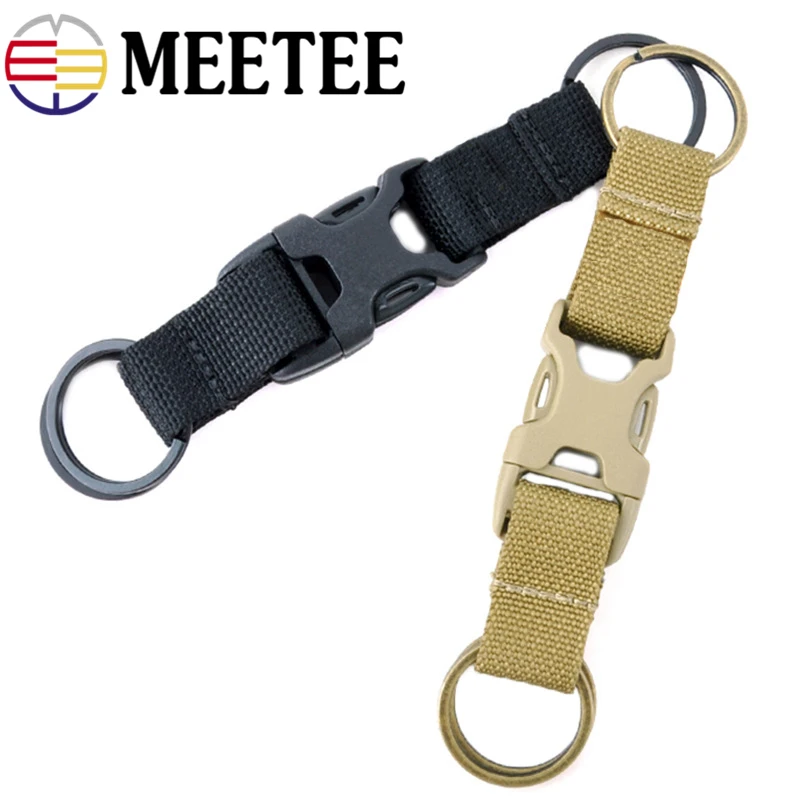 

1pc Meetee Outdoor Ring Multi-function Belt Buckle Carabiner Backpack Snap Buckle Webbing Backpack Clips Hanging Ring Keychain