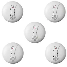 5 шт./лот, Беспроводной детектор дыма/огня, дымовая сигнализация для сенсорной клавиатуры, панель, wifi, GSM, домашняя система безопасности, без батареи