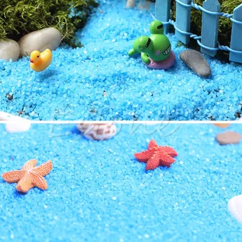 

1pack Micro Blue Sand Sandglass With sand Moss Landscape Decoration Fairy NEW &K125&
