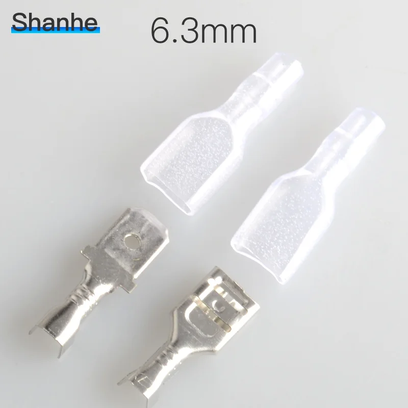 Обжимные клеммы 2 8/4 8/6 3 мм 25 гнездовых контактов + 50 чехлов|male spade connector|spade connectorfemale
