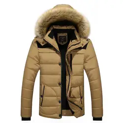 Модная зимняя куртка Для мужчин 2018 бренд Повседневное Для мужчин s куртки и пальто толстая парка Для мужчин пиджаки 5XL куртка мужской