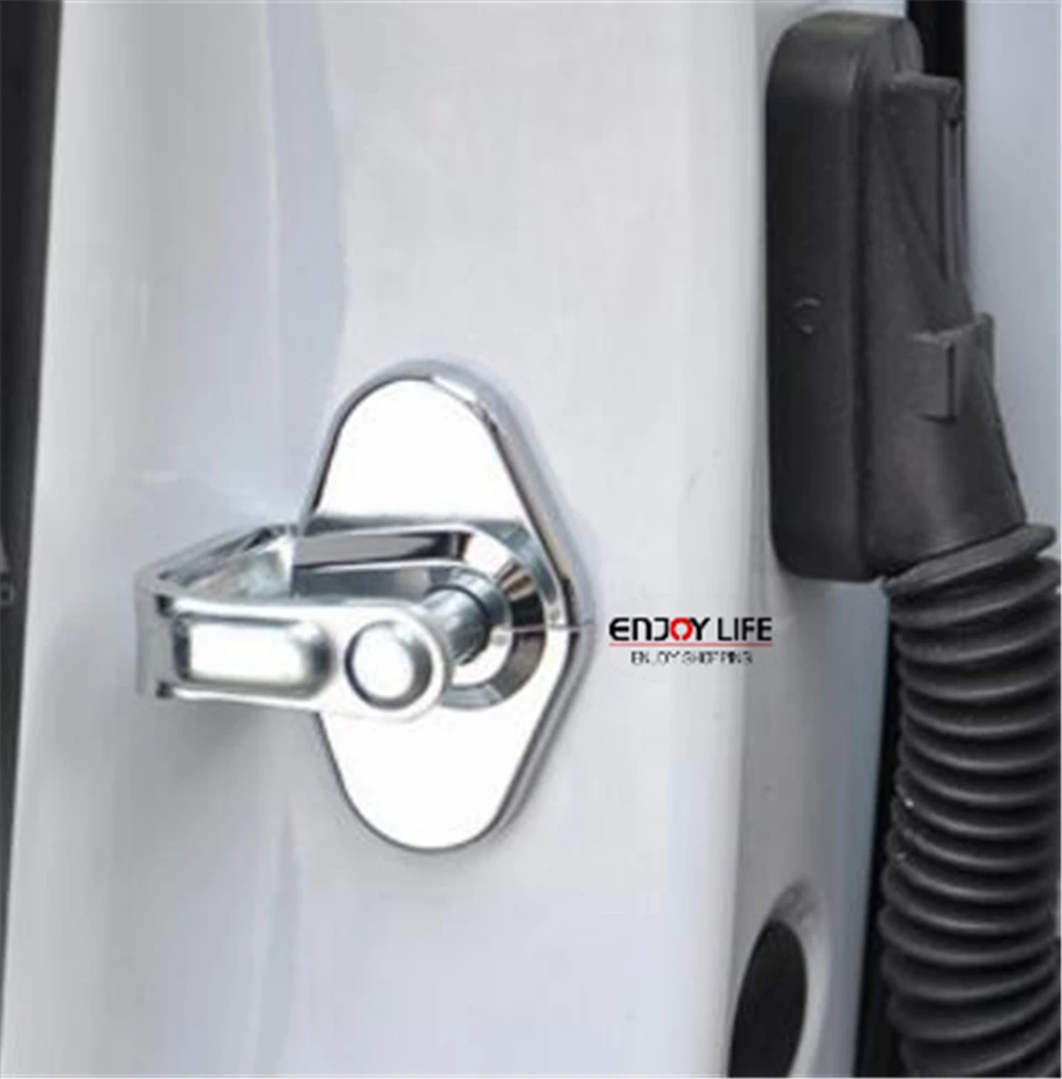 Buy 4pcs/set Stainless Steel Car Door Lock Striker