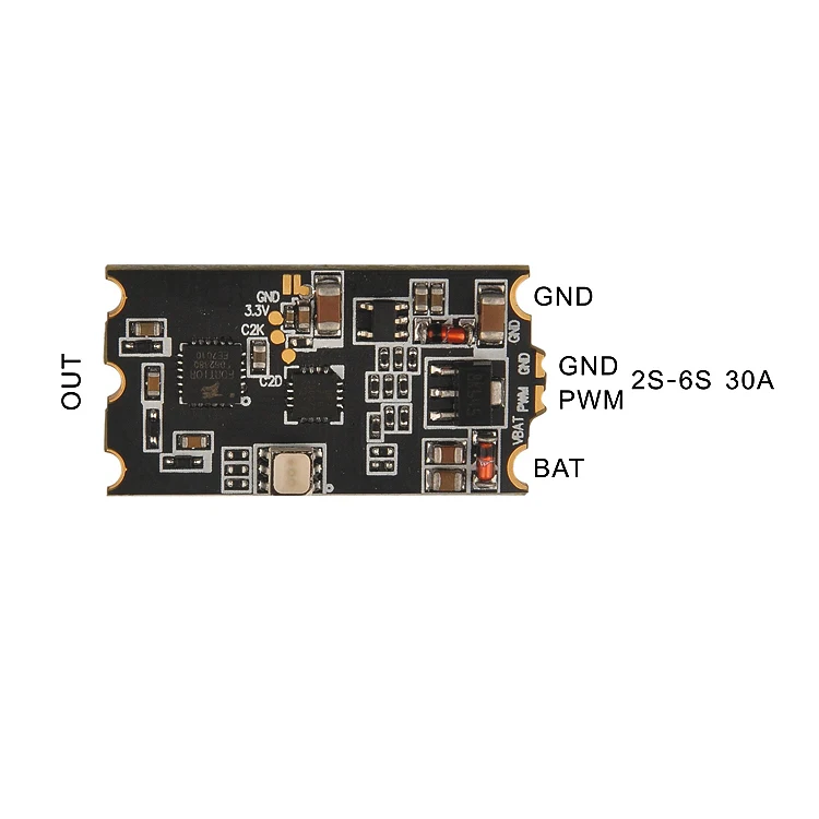 BS30D 30A 2-6 S бесщеточный ESC с RGB светодиодный BLHeli_S Dshot ESC для FPV гоночного дрона