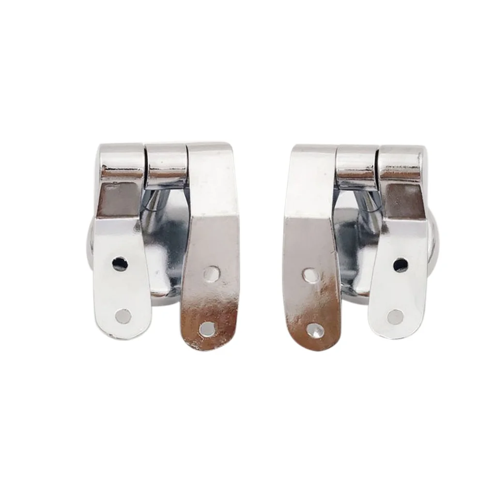 Toilet Seat Hinge Replacement Chrome Toilet Mountings Zinc Alloy With Fittings for MDF Wooden Toilet Seat Resin Toilet Cover